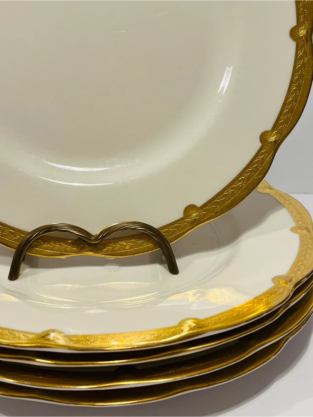 Antique Theodore Haviland New York Made in America Diner Plates Set of 5 Rare
